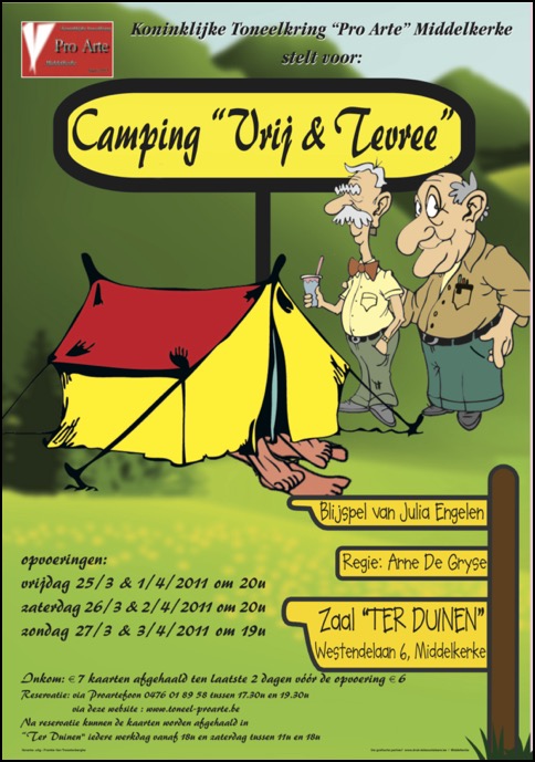 Camping Blij en Tevree-affiche